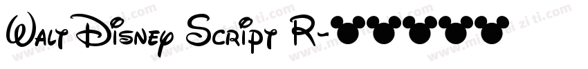 Walt Disney Script R字体转换